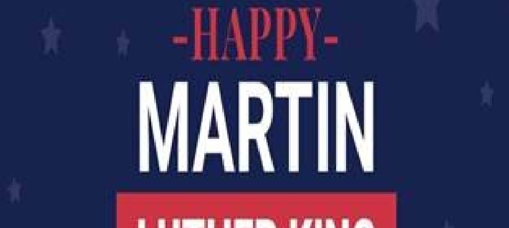 Happy Martin Luther King Day banner